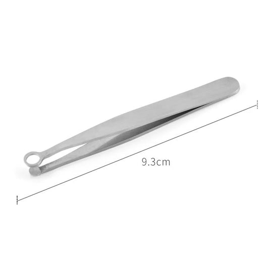 Stainless Steel Nose Hair & Eyebrow Trimming Tweezers, Multipurpose Grooming Tool for Face & Nails