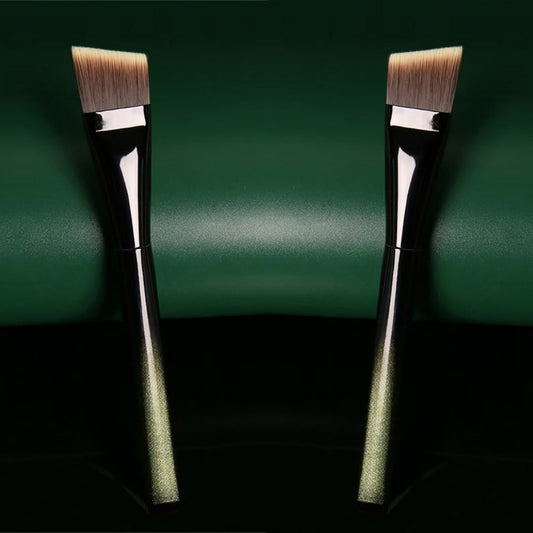 Gradient Color Powder Foundation Brush, Bevel Angle Makeup Brush, Professional Beauty Tools for Flawless Application