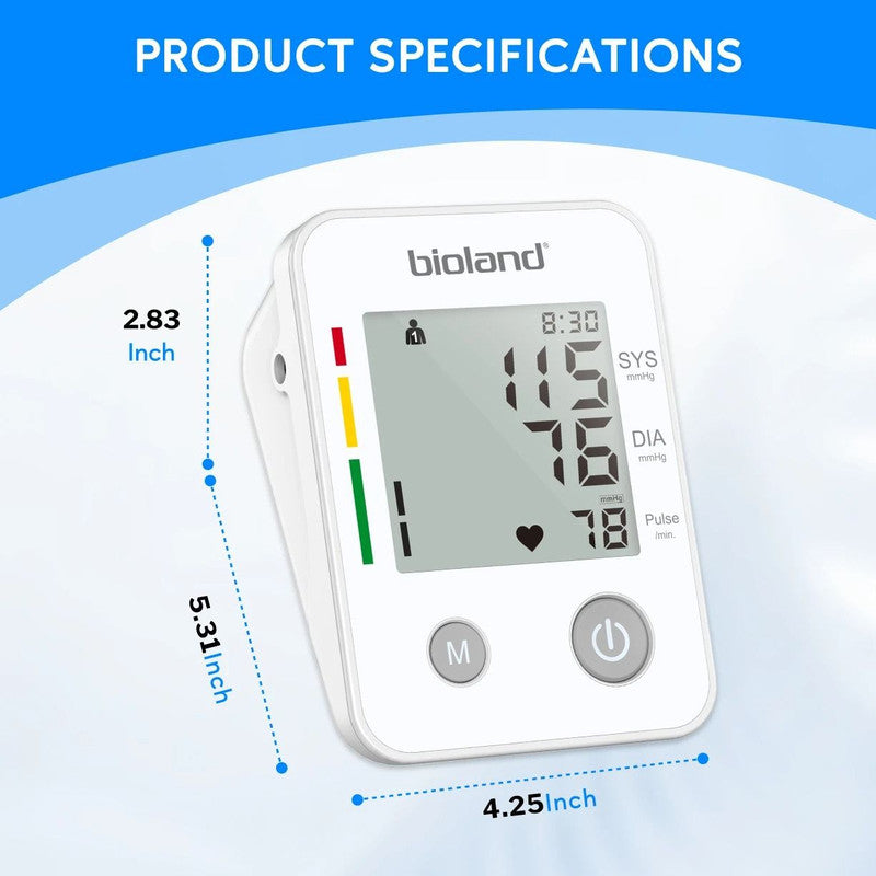 Automatic Upper Arm Blood Pressure Monitor with Pulse Tracking