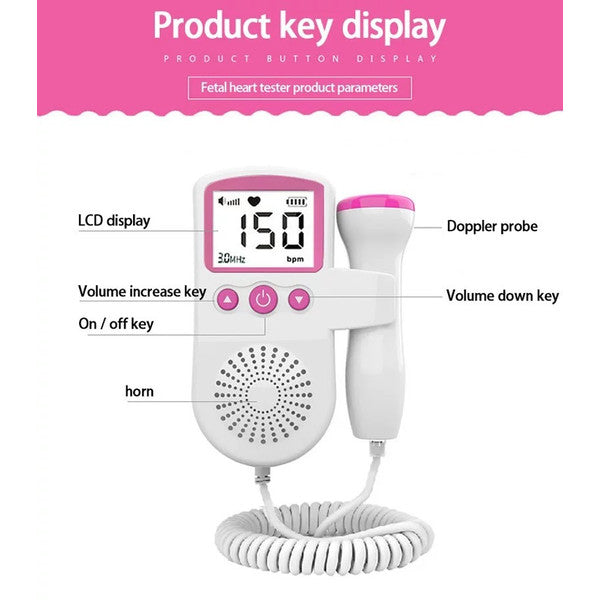 Fetal Doppler Baby Heart Monitor For Pregnanc(US Customers)