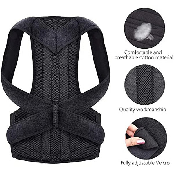 Adjustable Upper Back Posture Corrector – Clavicle Support Brace for Shoulder Alignment & Back Straightening