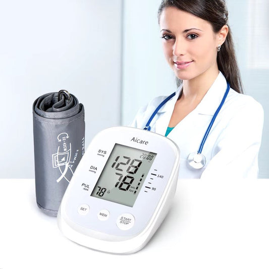 Automatic Upper Arm Blood Pressure Monitor Digital Meter for Accurate Health Tracking