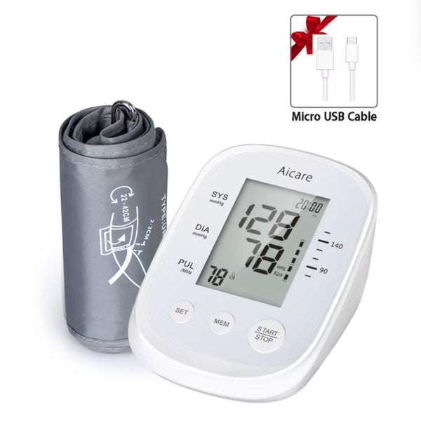 Automatic Upper Arm Blood Pressure Monitor Digital Meter for Accurate Health Tracking