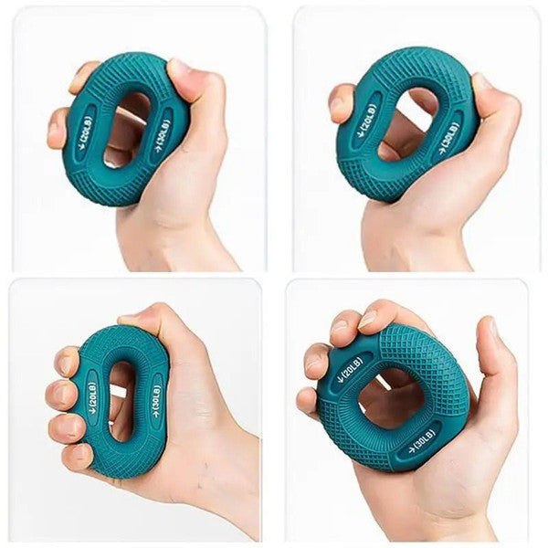 Silicone Hand Grip Strengthener Ring - Finger & Wrist Trainer