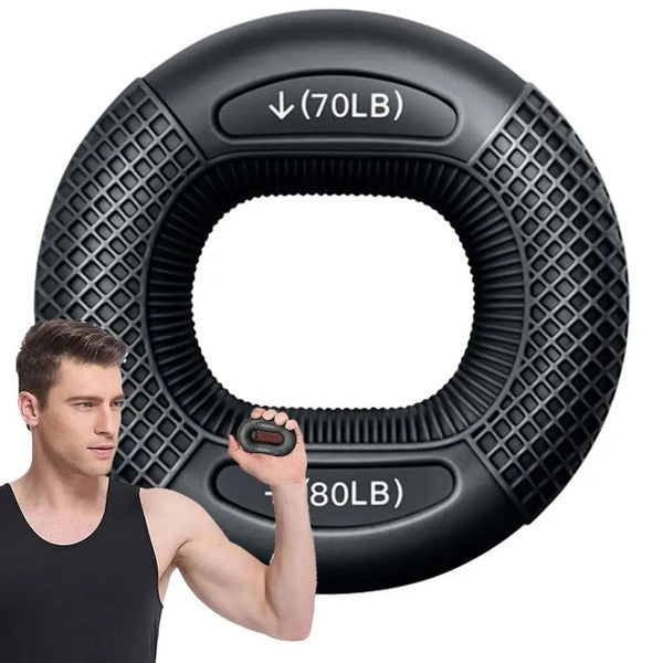 Silicone Hand Grip Strengthener Ring - Finger & Wrist Trainer