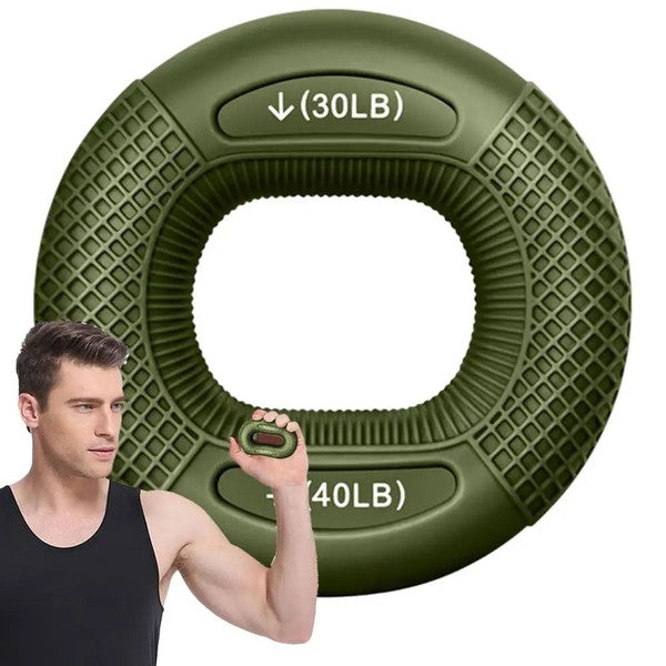Silicone Hand Grip Strengthener Ring - Finger & Wrist Trainer