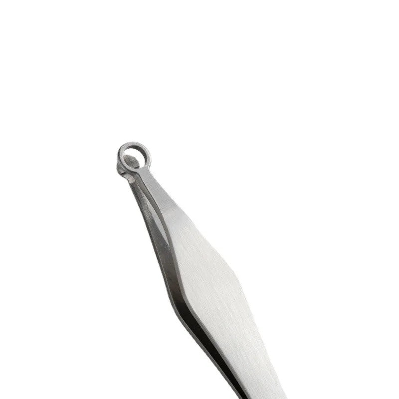 Stainless Steel Nose Hair & Eyebrow Trimming Tweezers, Multipurpose Grooming Tool for Face & Nails