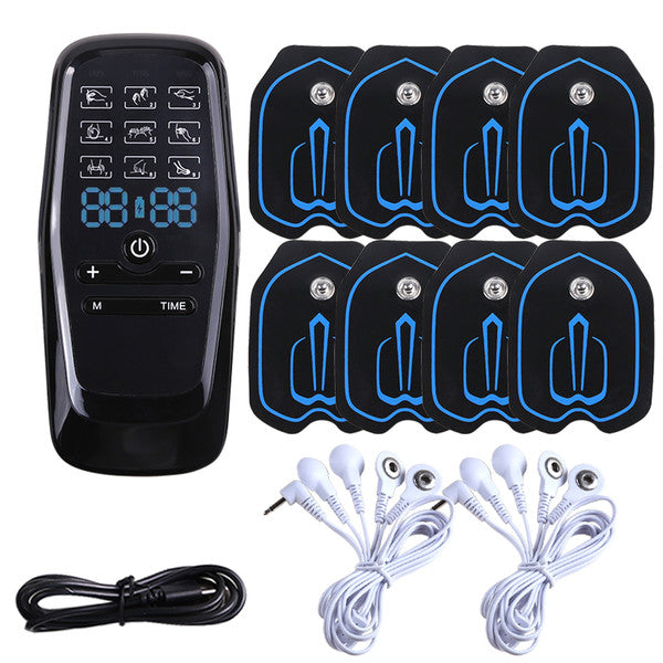 TENS EMS Muscle Stimulator, Acupuncture & Physiotherapy Massager for Full Body Pain Relief & Slimming Therapy