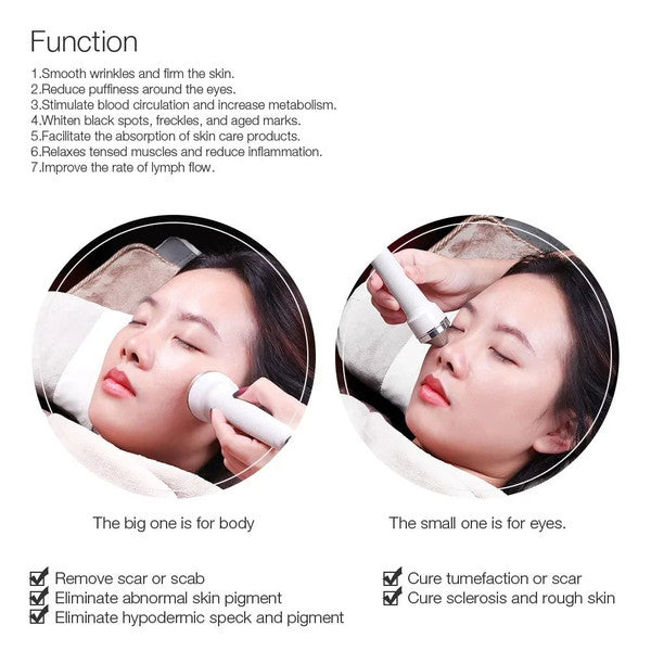 Ultrasonic Women Skin Care Whitening Machine, High Frequency Facial Device for Freckle Removal, Anti-Aging & Lifting
