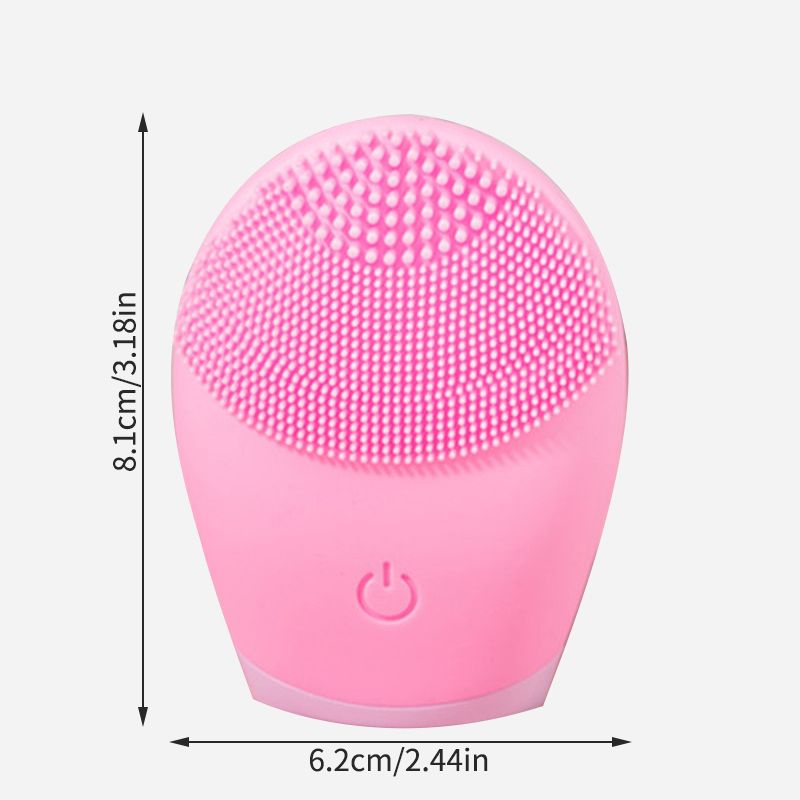 Vibrating Electric Silicone Facial Cleanser, Skincare Massage Tool for Deep Pore Cleaning