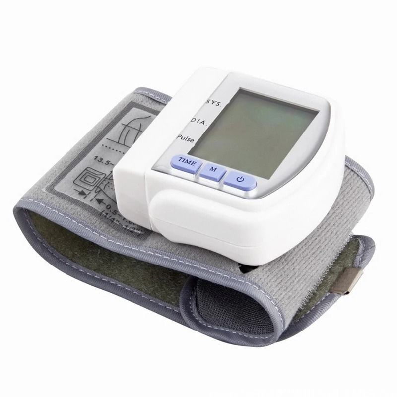 Digital Wrist Blood Pressure Monitor with Heartbeat and Pulse Rate Display