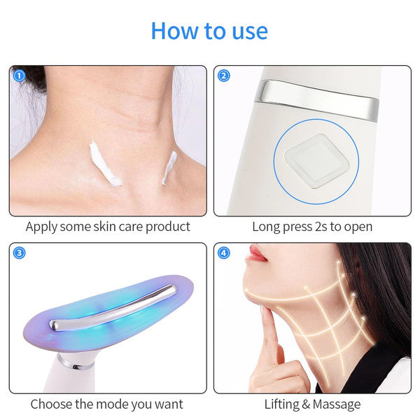 Double Chin Reducer Device, Facial Massager & Neck Face Massager, Skin Care Tool, Gift for Skincare Lovers