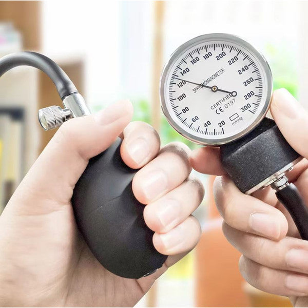 Manual Blood Pressure Monitor with Stethoscope and Adjustable Cuff for Accurate Home Health Care