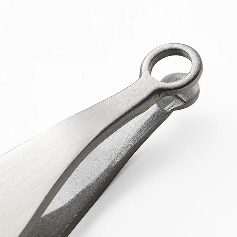 Stainless Steel Nose Hair & Eyebrow Trimming Tweezers, Multipurpose Grooming Tool for Face & Nails