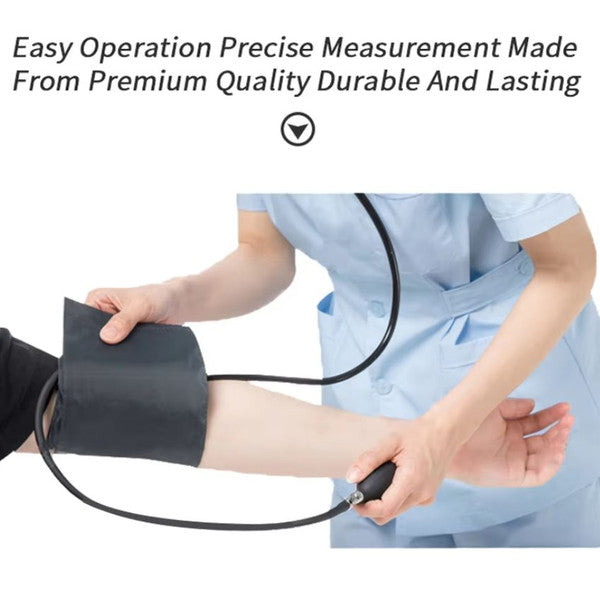 Manual Blood Pressure Monitor with Stethoscope and Adjustable Cuff for Accurate Home Health Care