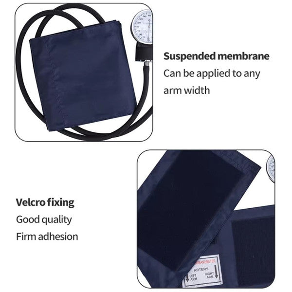 Manual Blood Pressure Monitor with Stethoscope and Adjustable Cuff for Accurate Home Health Care
