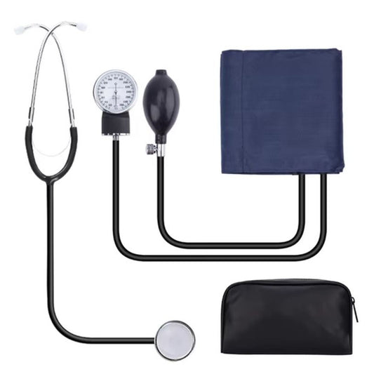 Manual Blood Pressure Monitor with Stethoscope and Adjustable Cuff for Accurate Home Health Care