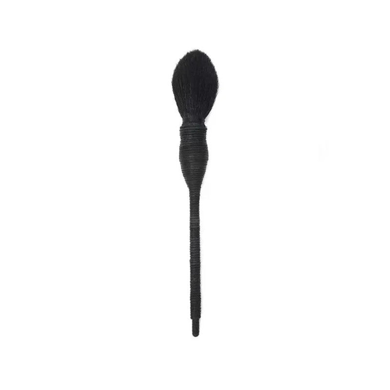 Profesional Foundation Blush Makeup Brushes, Flat Goat Wool Rattan Brush, Loose Powder Contour for Beauty Make Up