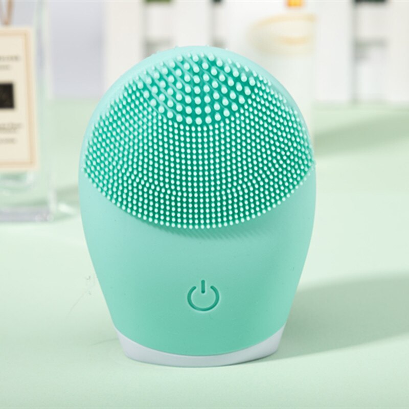 Vibrating Electric Silicone Facial Cleanser, Skincare Massage Tool for Deep Pore Cleaning