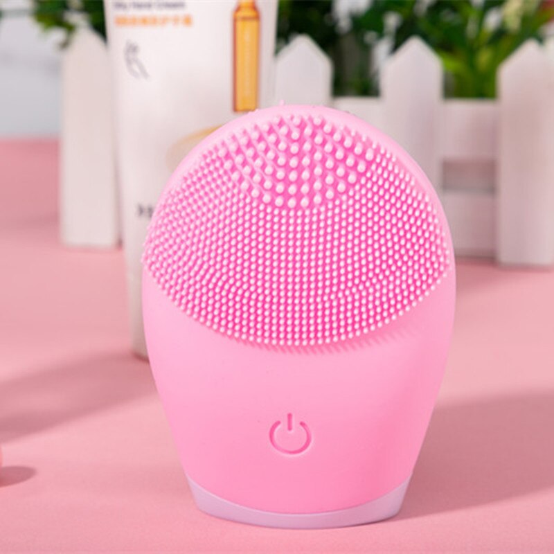 Vibrating Electric Silicone Facial Cleanser, Skincare Massage Tool for Deep Pore Cleaning